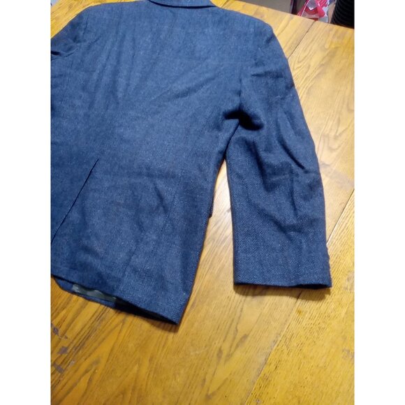 STANLEY BLACKER Mens BLAZER WOOL 44R BLUE ? BROWN Preowned Coat Jacket Sport ? - Picture 12 of 12